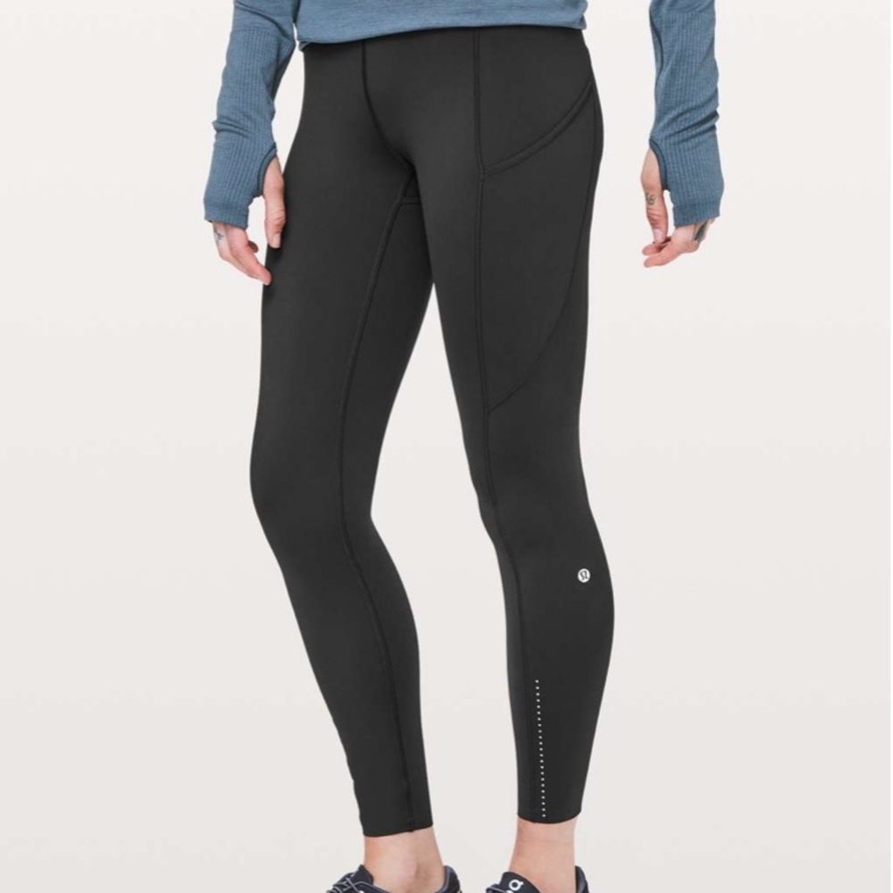 Lululemon Fast & Free 7/8 Tight II *Nulux 25" Black Size 2